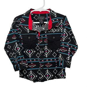 COOGI Kids Western Aztec Button Down Rodeo 3T